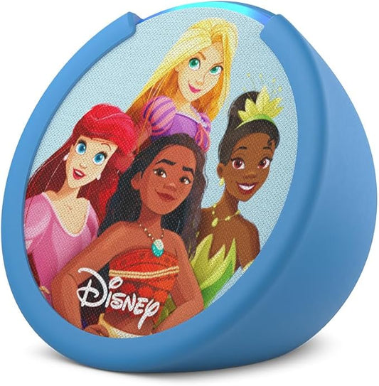 Amazon Echo Pop Kids (newest model), Designed for kids, with parental controls, Includes 6 months of Amazon Kids+, Disney Princess - MrTs Computers Cybor Store