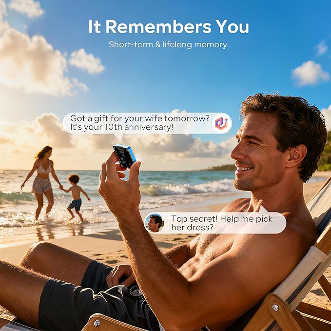 AIPI - Lite AI Robot, Smart Customizable Character with Voice Cloning, GPT Model Access, Memory Storage, and Real - Time Interactive Reactions - MrTs Computers Cybor Store