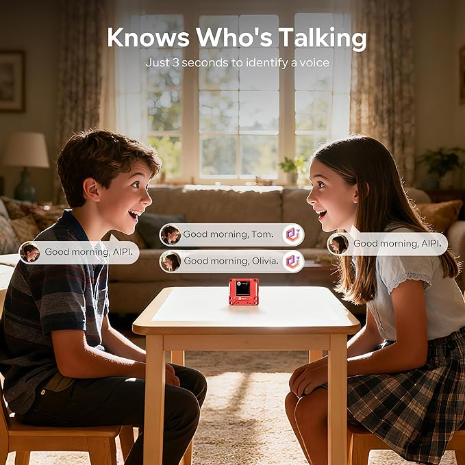 AIPI - Lite AI Robot, Smart Customizable Character with Voice Cloning, GPT Model Access, Memory Storage, and Real - Time Interactive Reactions - MrTs Computers Cybor Store