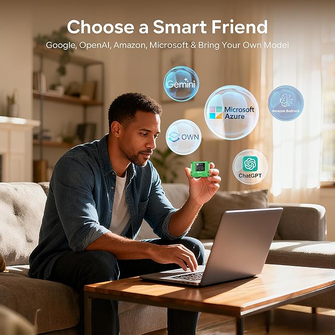 AIPI - Lite AI Robot, Smart Customizable Character with Voice Cloning, GPT Model Access, Memory Storage, and Real - Time Interactive Reactions - MrTs Computers Cybor Store
