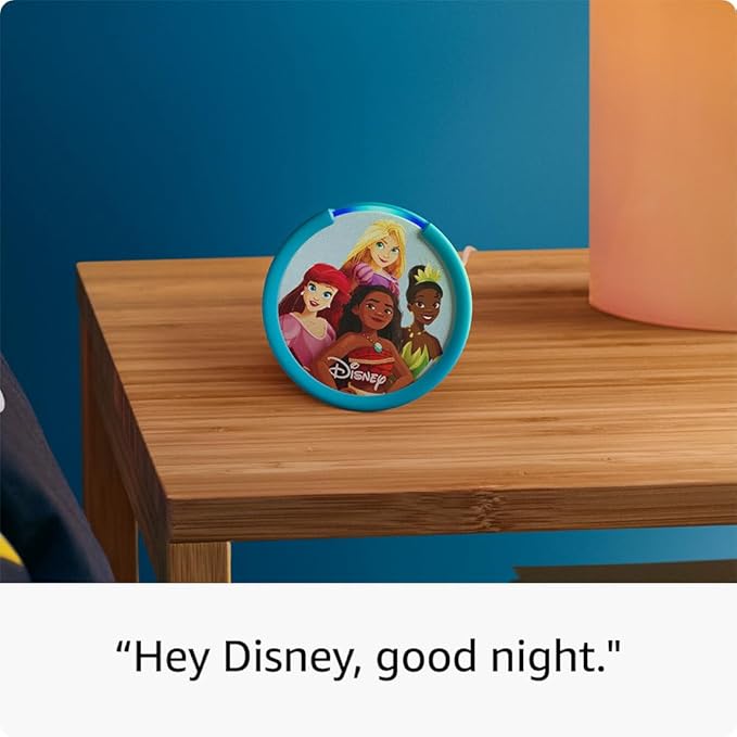 Amazon Echo Pop Kids (newest model), Designed for kids, with parental controls, Includes 6 months of Amazon Kids+, Disney Princess - MrTs Computers Cybor Store