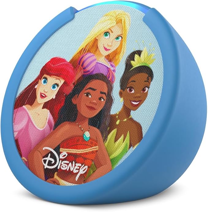 Amazon Echo Pop Kids (newest model), Designed for kids, with parental controls, Includes 6 months of Amazon Kids+, Disney Princess - MrTs Computers Cybor Store