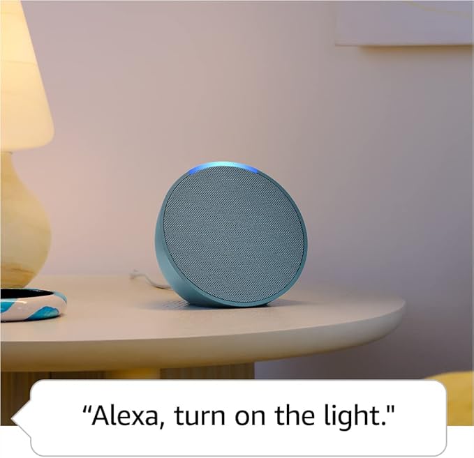 Amazon Echo Pop, Our smallest Alexa speaker, Fits in any room, Charcoal - MrTs Computers Cybor Store