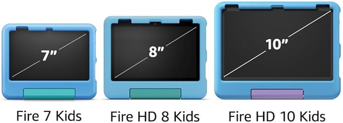 Amazon Fire 7 Kids tablet (newest model) ages 3 - 7. Top - selling 7" kids tablet on Amazon. Includes ad - free and exclusive content, easy parental controls, 10 - hr battery, 16 GB, Purple - MrTs Computers Cybor Store
