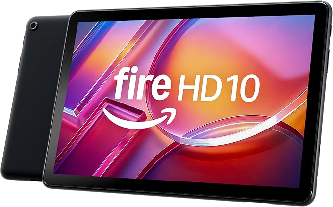 Amazon Fire HD 10 tablet, built for relaxation, 10.1" vibrant Full HD screen, octa - core processor, 3 GB RAM, 32 GB, Black - MrTs Computers Cybor Store