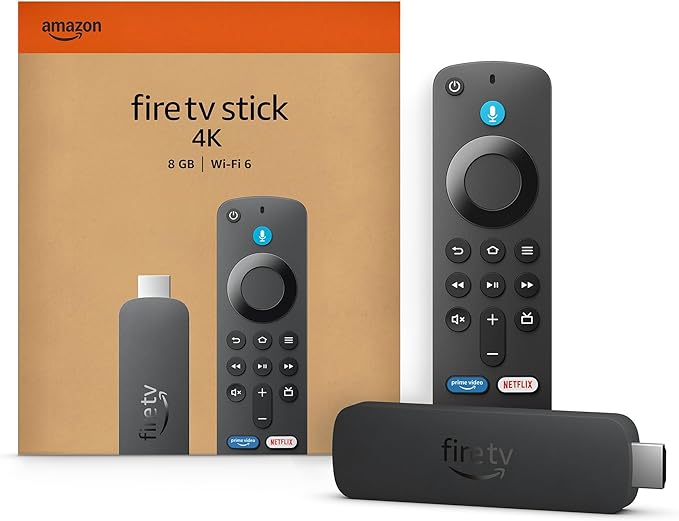 Amazon Fire TV Stick 4K (newest model) with AI - powered Fire TV Search, Wi - Fi 6, stream over 1.8 million movies and shows, free & live TV - MrTs Computers Cybor Store
