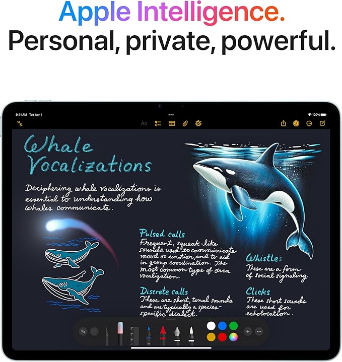 Apple iPad Air 11 - inch with M3 chip Built for Apple Intelligence, Liquid Retina Display, 128GB, 12MP Front/Back Camera, Wi - Fi 6E, Touch ID, All - Day Battery Life — Space Gray - MrTs Computers Cybor Store