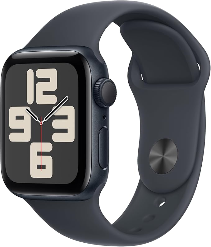 Apple Watch SE (2nd Gen) [GPS 40mm] Smartwatch with Midnight Aluminum Case with Midnight Sport Band S/M. Fitness and Sleep Trackers, Crash Detection, Heart Rate Monitor, Retina Display - MrTs Computers Cybor Store