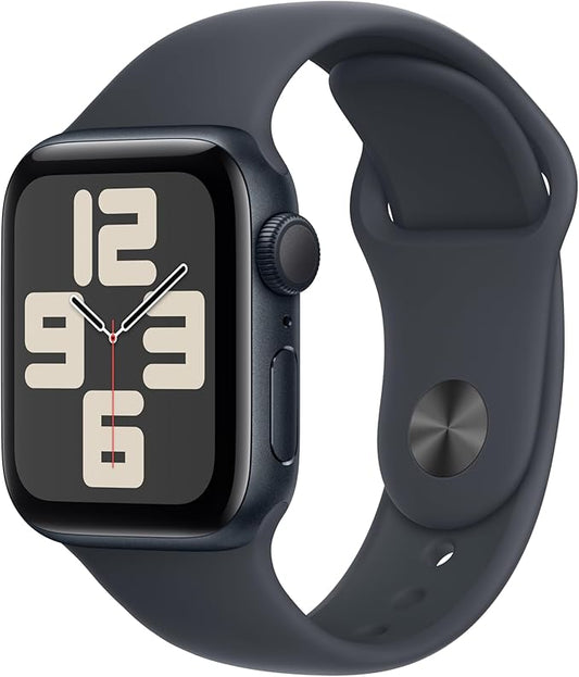 Apple Watch SE (2nd Gen) [GPS 40mm] Smartwatch with Midnight Aluminum Case with Midnight Sport Band S/M. Fitness and Sleep Trackers, Crash Detection, Heart Rate Monitor, Retina Display - MrTs Computers Cybor Store