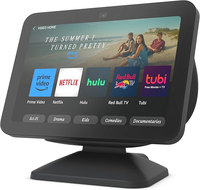 Echo Show 8 (3rd Gen) Adjustable Stand with USB - C Charging Port | Charcoal - MrTs Computers Cybor Store