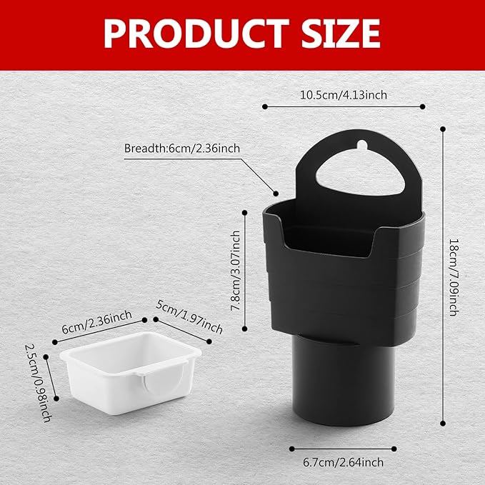 French Fry Holder and Sauce Holder Set for Car, Funny Useful White Elephant Gift Idea for Adults, Stocking Stuffer for Men and Women - MrTs Computers Cybor Store