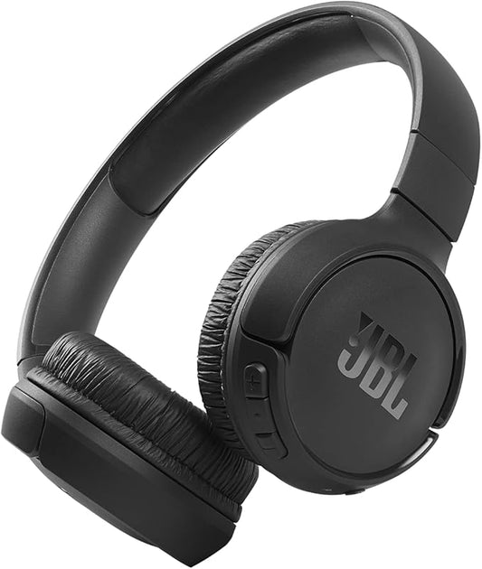 JBL Tune 510BT - Bluetooth headphones with up to 40 hours battery, microphone for call, foldable and comfortable, Android and iOs compatible (Black) - MrTs Computers Cybor Store