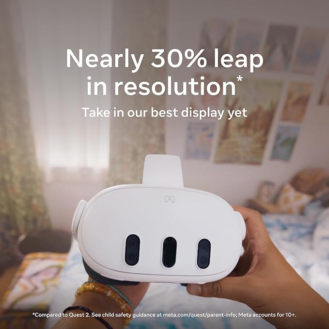 Meta Quest 3 512GB | Thirty Percent Sharper Resolution — 2X Graphical Processing Power — Play Without Wires — Get Batman: Arkham Shadow and a 3 - Month Trial of Meta Horizon+ Included - MrTs Computers Cybor Store