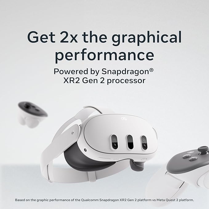 Meta Quest 3 512GB | Thirty Percent Sharper Resolution — 2X Graphical Processing Power — Play Without Wires — Get Batman: Arkham Shadow and a 3 - Month Trial of Meta Horizon+ Included - MrTs Computers Cybor Store