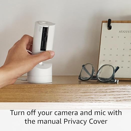 Ring Pan - Tilt Indoor Cam | See all around your home or business with 360° pan coverage, HD video, plus Two - Way Talk (2024 release) | White - MrTs Computers Cybor Store