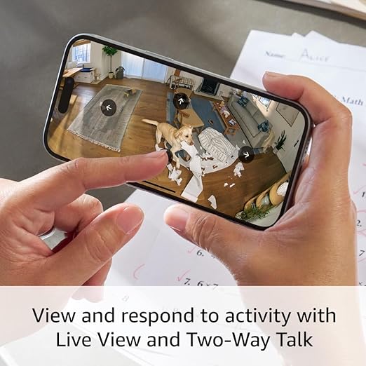 Ring Pan - Tilt Indoor Cam | See all around your home or business with 360° pan coverage, HD video, plus Two - Way Talk (2024 release) | White - MrTs Computers Cybor Store