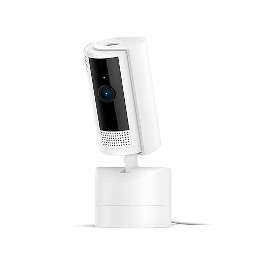 Ring Pan - Tilt Indoor Cam | See all around your home or business with 360° pan coverage, HD video, plus Two - Way Talk (2024 release) | White - MrTs Computers Cybor Store