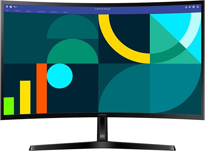 Samsung 27" Essential S3 (S36GD) Series FHD 1800R Curved Computer Monitor, 100Hz, Game Mode, Advanced Eye Comfort, HDMI and D - sub Ports, LS27D366GANXZA, 2024 - MrTs Computers Cybor Store