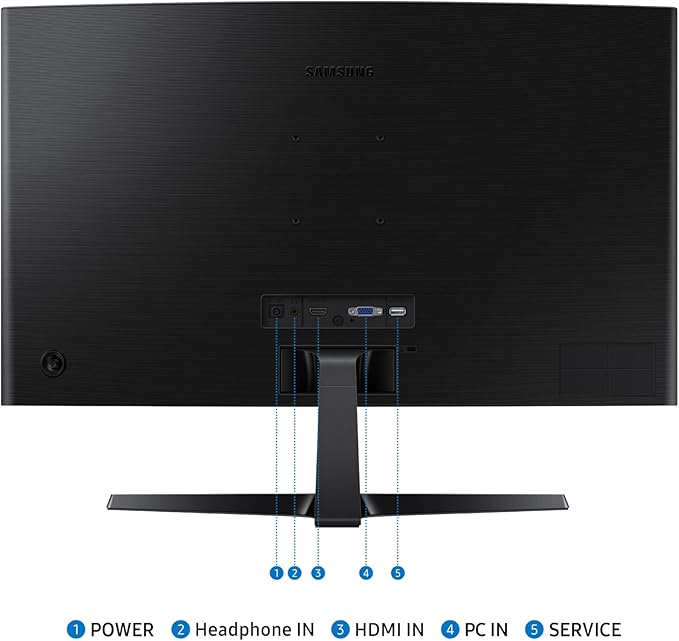 Samsung 27" Essential S3 (S36GD) Series FHD 1800R Curved Computer Monitor, 100Hz, Game Mode, Advanced Eye Comfort, HDMI and D - sub Ports, LS27D366GANXZA, 2024 - MrTs Computers Cybor Store