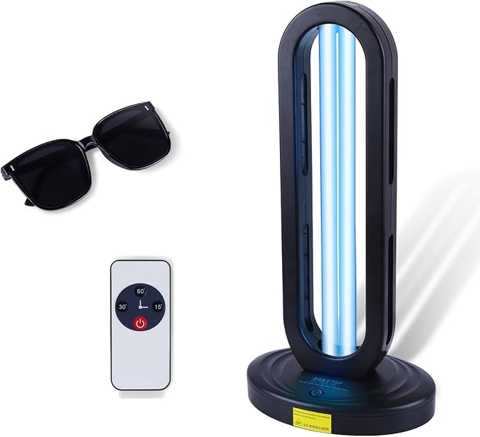 UV Light Sanitizer with Ozone,Ultraviolet Light Sanitizer for Room,UVO Lamp with Remote Control,Home Disinfection Device,15/30/60 Minutes Timer - MrTs Computers Cybor Store